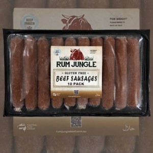 Beef sausages