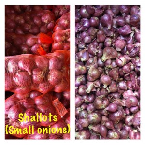 Indian shallots  small red onion 